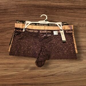 Bebe Lace Boy Shorts
